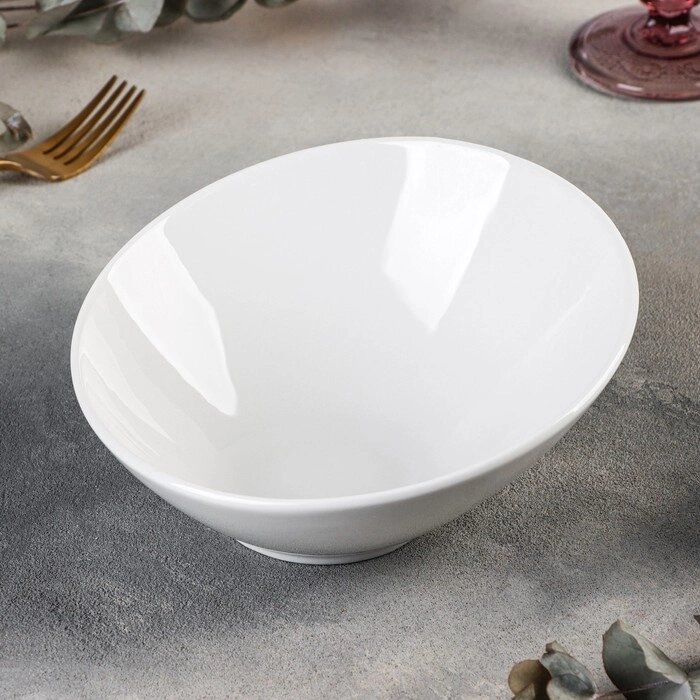 Салатник фарфоровый White Label, 400 мл, 17,58 см, цвет белый от компании Интернет-гипермаркет «MOLL» - фото 1