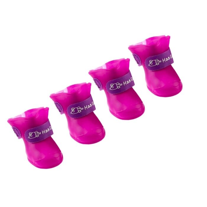 Сапоги резиновые "Вездеход", набор 4 шт., р-р L (подошва 5.7 Х 4.5 см), фиолетовые от компании Интернет-гипермаркет «MOLL» - фото 1