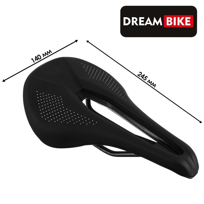 Седло Dream Bike спорт, цвет чёрный от компании Интернет-гипермаркет «MOLL» - фото 1