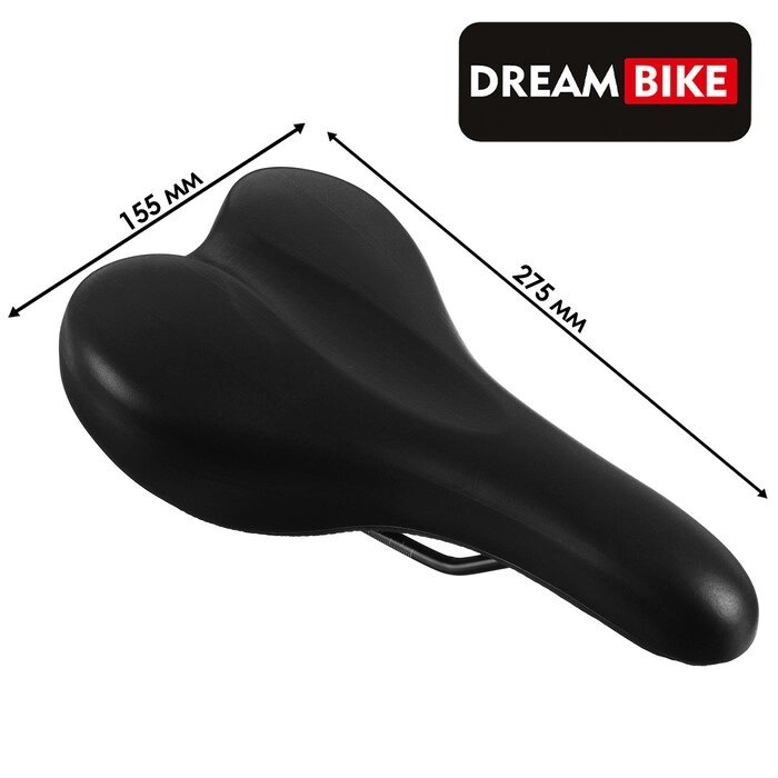 Седло Dream Bike спорт-комфорт, цвет чёрный от компании Интернет-гипермаркет «MOLL» - фото 1