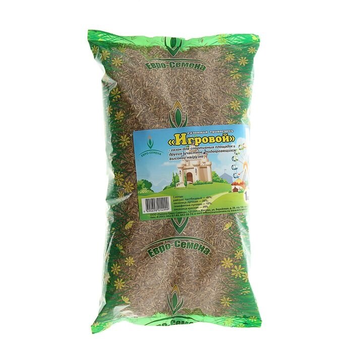 Семена Газонная травосмесь "Игровой", 1 кг от компании Интернет-гипермаркет «MOLL» - фото 1