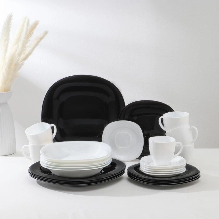 Сервиз столовый Carine White&Black, 30 предметов от компании Интернет-гипермаркет «MOLL» - фото 1