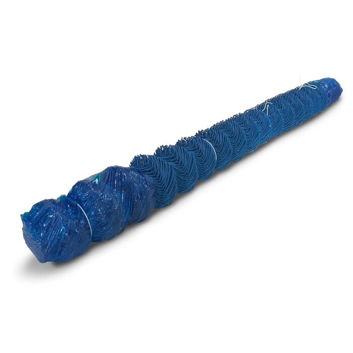 Сетка-рабица ячейка 50х50мм, толщина 2,6мм, с полимерным покрытием, синяя (рулон 1,5х10м) от компании Интернет-гипермаркет «MOLL» - фото 1