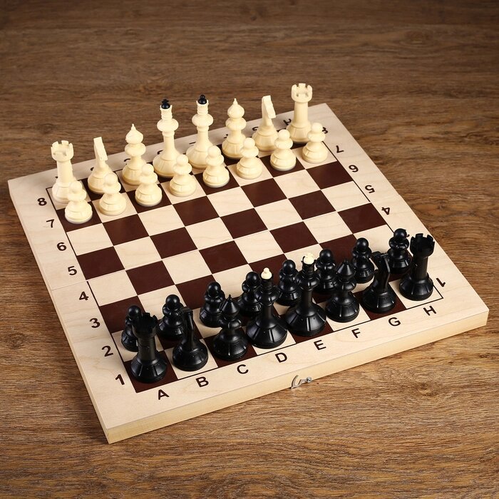 Шахматные фигуры "Айвенго" обиходные (без доски, высота король h=10,5 см) от компании Интернет-гипермаркет «MOLL» - фото 1