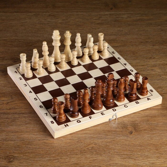 Шахматные фигуры, король h=8 см, пешка h=4 см от компании Интернет-гипермаркет «MOLL» - фото 1