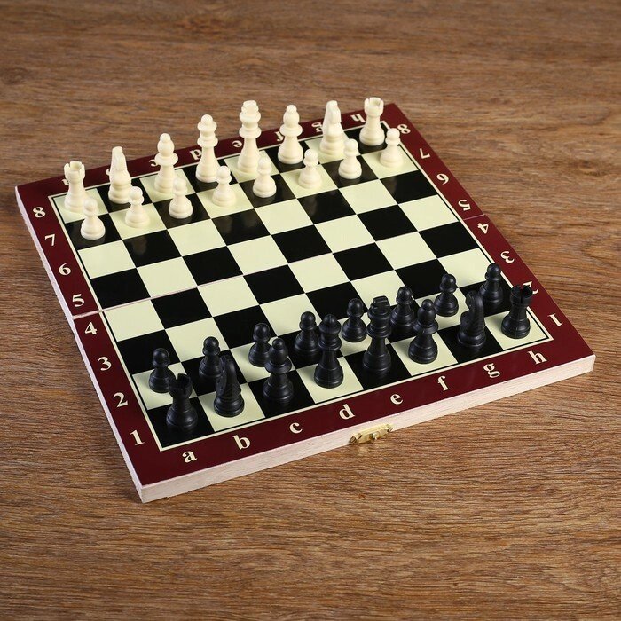Шахматы, дерево,  игровое поле 29x29 см от компании Интернет-гипермаркет «MOLL» - фото 1