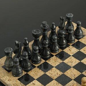 Шахматы "Элит", доска 30 х 30 см., вид 2, оникс