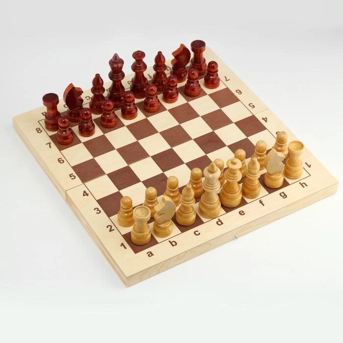 Шахматы гроссмейстерские,  43х21.5х5.5, h=5.6-11.3 см, d=3.4-4 см от компании Интернет-гипермаркет «MOLL» - фото 1