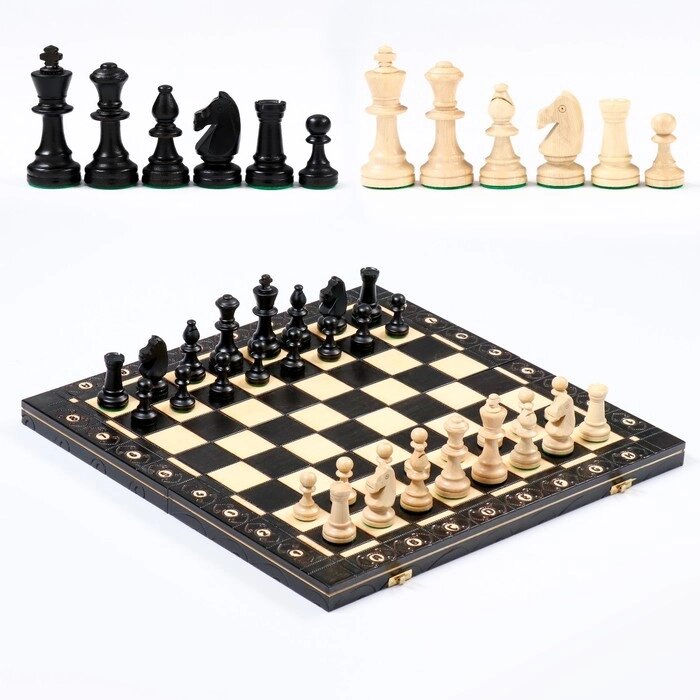 Шахматы "Консул", 48 х 48 см, король h=9 см от компании Интернет-гипермаркет «MOLL» - фото 1