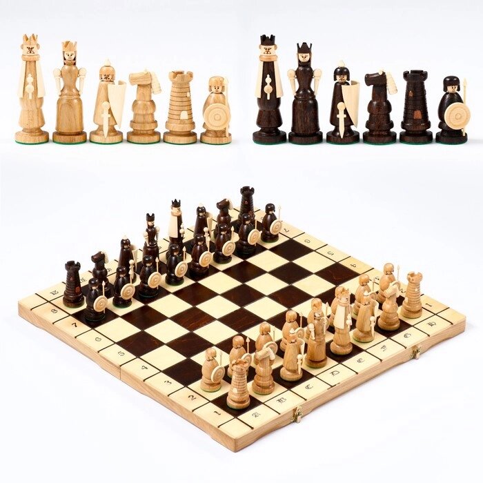 Шахматы "Магнат", 56 х 56 см, король h=12 см от компании Интернет-гипермаркет «MOLL» - фото 1