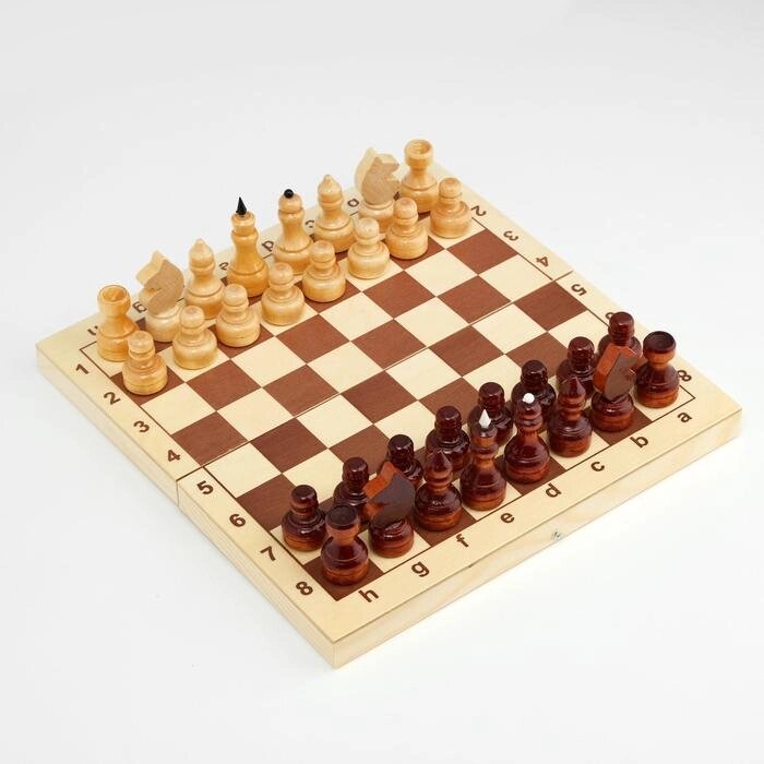 Шахматы обиходные,  29х14.5х4.6, h=3.1-6.7 см, d=2.2-2.4 см от компании Интернет-гипермаркет «MOLL» - фото 1
