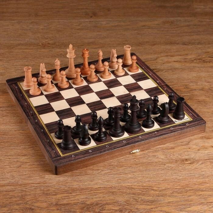 Шахматы "Рапид", (доска 37х37 см, бук, король h=9 см, пешка h=4.4 см) без утяжеления от компании Интернет-гипермаркет «MOLL» - фото 1