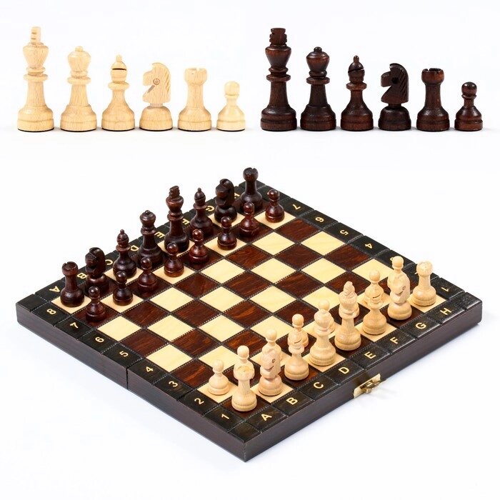 Шахматы ручной работы, 27 х 27 см, король h=6 см. пешка h-2.5 см от компании Интернет-гипермаркет «MOLL» - фото 1