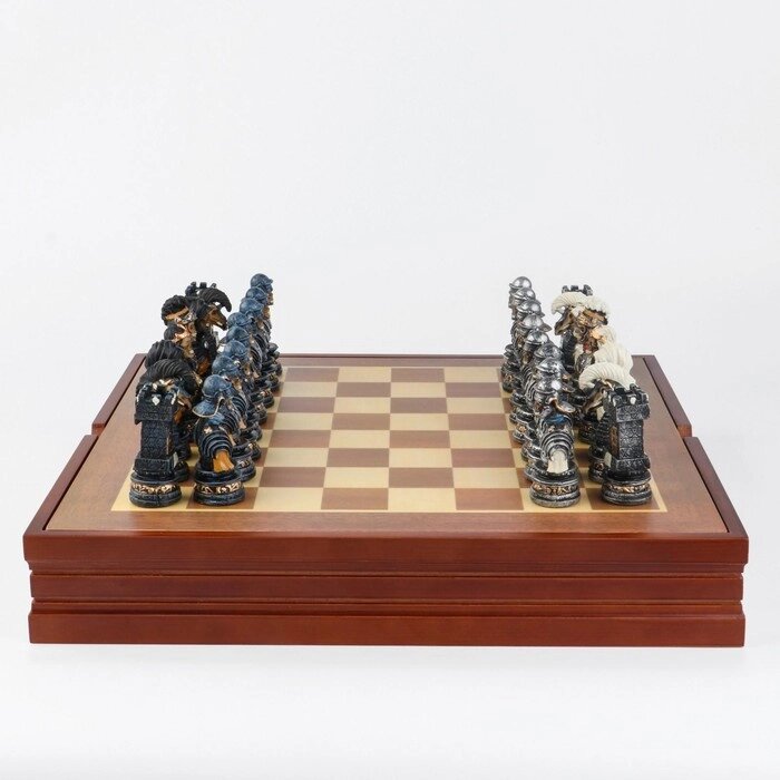 Шахматы сувенирные "Долина смерти" (доска 36х36х6 см, h=7.5 см, h=6.5 см) от компании Интернет-гипермаркет «MOLL» - фото 1