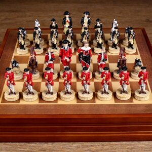 Шахматы сувенирные "Гражданские войны"доска 36х36х6 см, h=8 см, h=6 см)