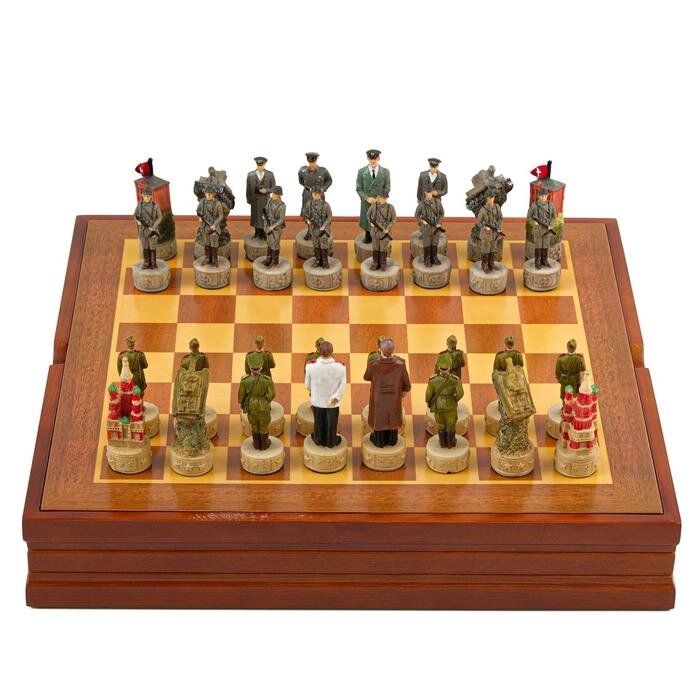Шахматы сувенирные "Победные" (доска 36х36х6 см, h=8 см, h=6,3 см) от компании Интернет-гипермаркет «MOLL» - фото 1