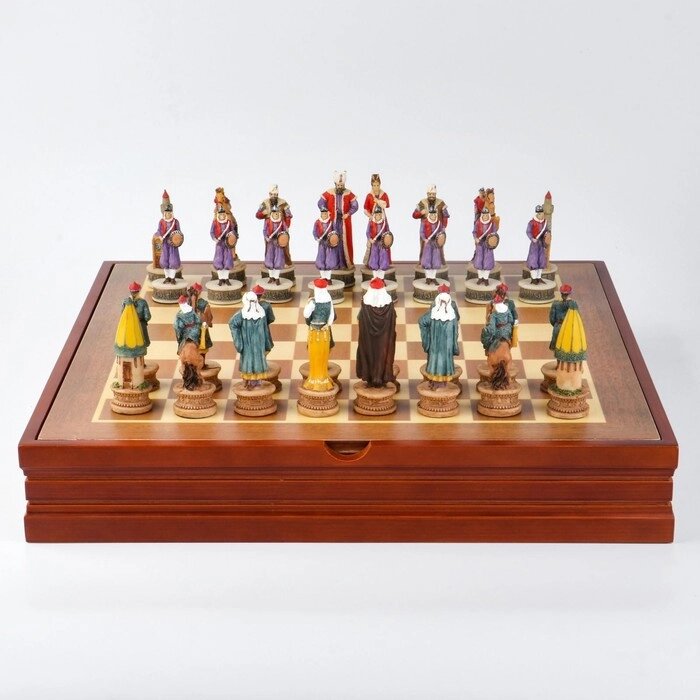 Шахматы сувенирные "Восточные" (доска 36х36х6 см, h=8 см, h=6.5 см) от компании Интернет-гипермаркет «MOLL» - фото 1