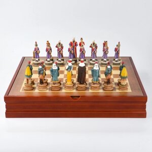 Шахматы сувенирные "Восточные"доска 36х36х6 см, h=8 см, h=6.5 см)