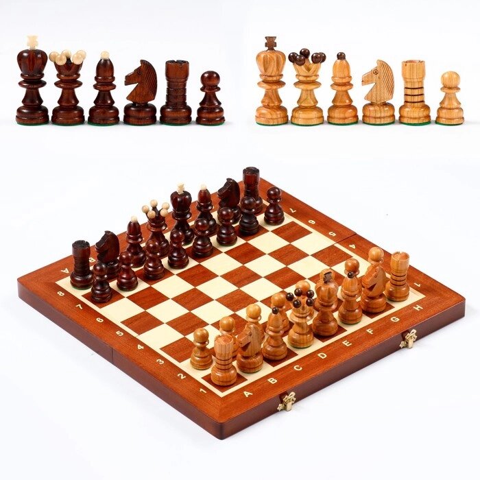 Шахматы "Жемчуг", 40.5 х 40.5 см, король h=8.5 см, пешка h-5 см от компании Интернет-гипермаркет «MOLL» - фото 1