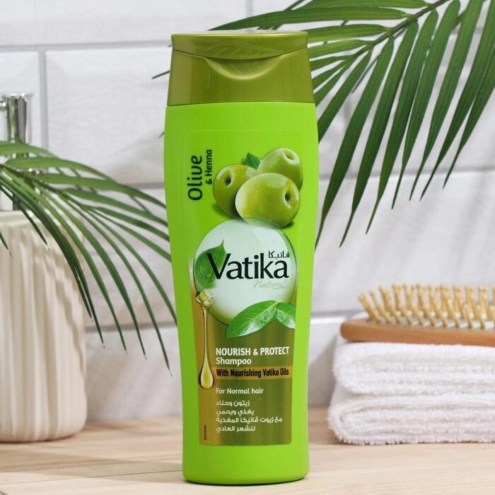 Шампунь для волос Dabur VATIKA Naturals (Nourish & Protect) - Питание и защита  400 мл от компании Интернет-гипермаркет «MOLL» - фото 1