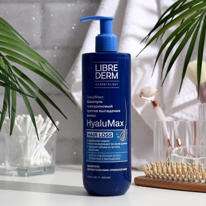 Шампунь против выпадения волос LIBREDERM HyaluMax гиалуроновый, 400 мл от компании Интернет-гипермаркет «MOLL» - фото 1