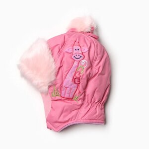 Шапка "Лиана" для девочки, цвет розовый/светло-розовый, размер 48
