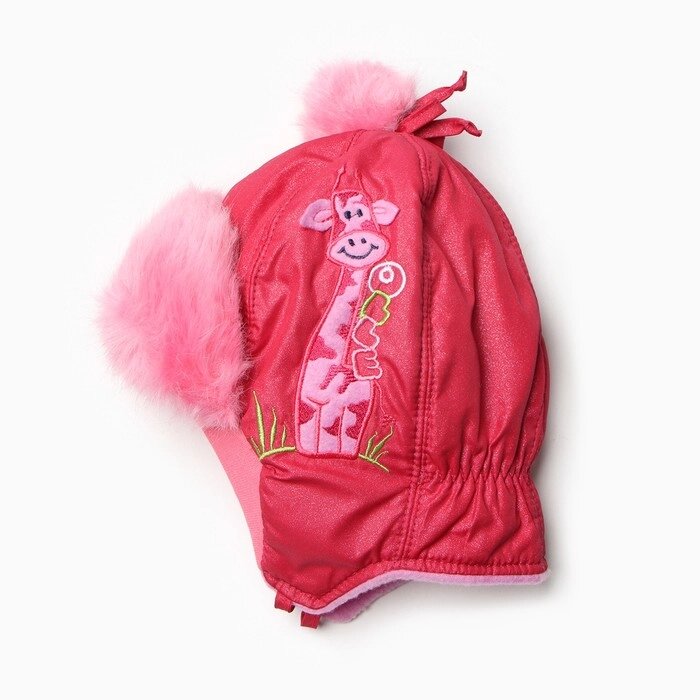 Шапка "Лиана" для девочки, цвет тёмно-розовый/розовый, размер 46 от компании Интернет-гипермаркет «MOLL» - фото 1