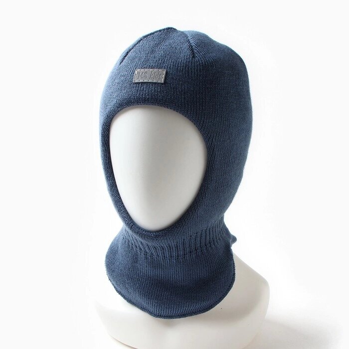 Шапка-шлем детский, цвет джинс, размер 50-52 от компании Интернет-гипермаркет «MOLL» - фото 1