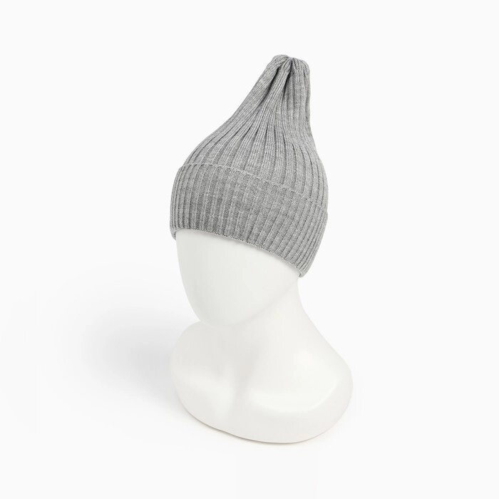 Шапка женская демисезонная, цвет серый, размер 52-56 от компании Интернет-гипермаркет «MOLL» - фото 1