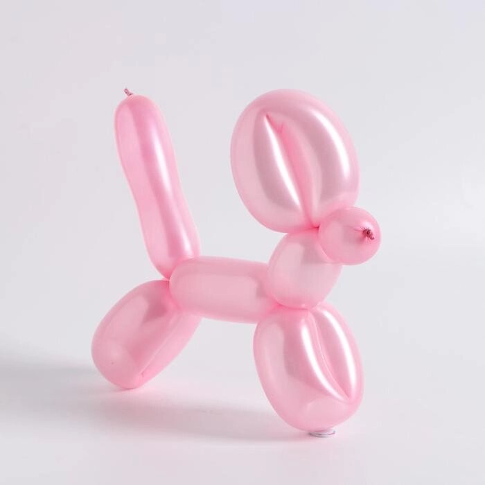 Шар для моделирования латексный 150", перламутровый, набор 100 шт., цвет розовый от компании Интернет-гипермаркет «MOLL» - фото 1
