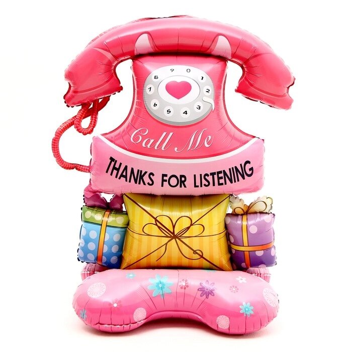 Шар фольгированный 45" "Розовый телефон" от компании Интернет-гипермаркет «MOLL» - фото 1