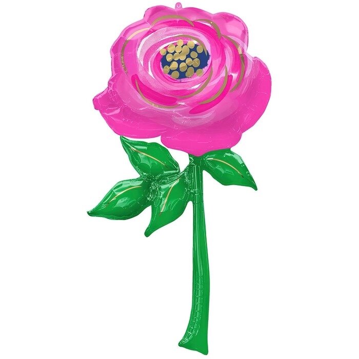 Шар фольгированный 54" "Розовая роза" от компании Интернет-гипермаркет «MOLL» - фото 1