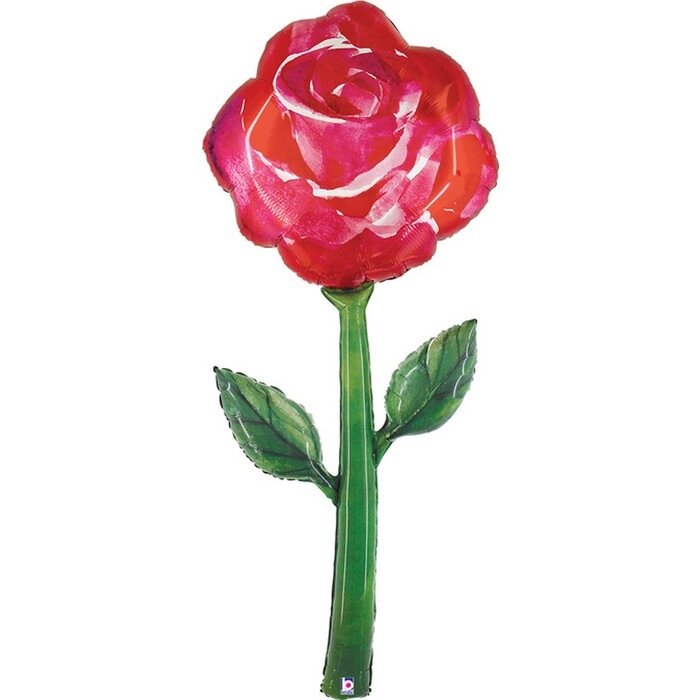Шар фольгированный 64" фигура "Цветок, Роза" от компании Интернет-гипермаркет «MOLL» - фото 1