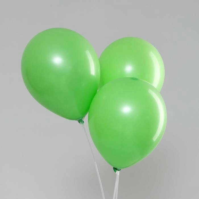 Шар латексный 10", макарун, набор 100 шт., цвет нежно-зелёный от компании Интернет-гипермаркет «MOLL» - фото 1