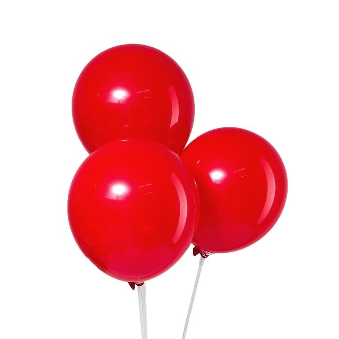 Шар латексный 10", пастель, набор 100 шт., цвет красный от компании Интернет-гипермаркет «MOLL» - фото 1