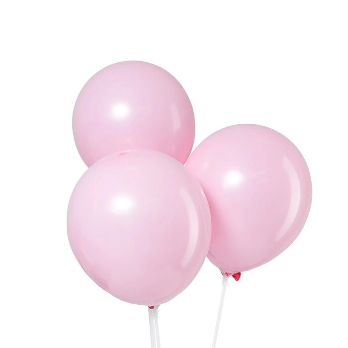 Шар латексный 10", пастель, набор 100 шт., цвет светло-розовый от компании Интернет-гипермаркет «MOLL» - фото 1