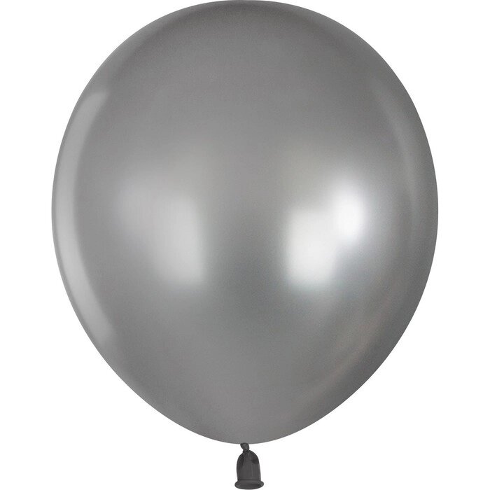 Шар латексный 10" серебро, металлик, набор 100 шт. от компании Интернет-гипермаркет «MOLL» - фото 1