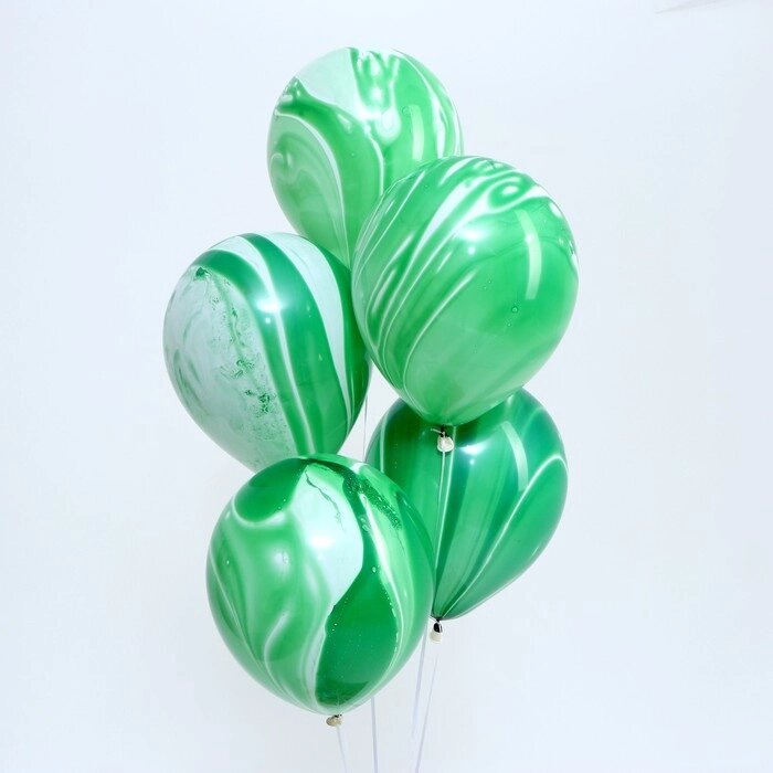 Шар латексный 12" "Агат зеленый", набор 25 шт. от компании Интернет-гипермаркет «MOLL» - фото 1