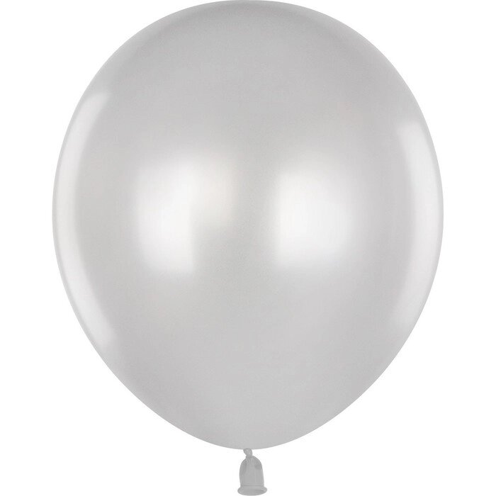 Шар латексный 12" белый, металлик, набор 100 шт. от компании Интернет-гипермаркет «MOLL» - фото 1