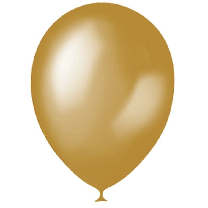 Шар латексный 12", металлик, набор 100 шт., цвет золотой от компании Интернет-гипермаркет «MOLL» - фото 1