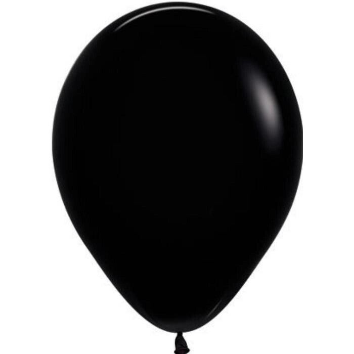 Шар латексный 12" пастель, черный, набор 50 шт. от компании Интернет-гипермаркет «MOLL» - фото 1