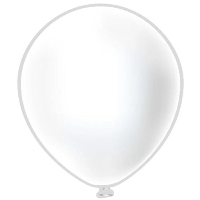 Шар латексный 12" пастель, цвет белый , набор 50 шт. от компании Интернет-гипермаркет «MOLL» - фото 1