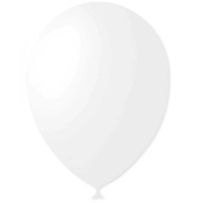 Шар латексный 12", пастель, набор 100 шт., цвет белый от компании Интернет-гипермаркет «MOLL» - фото 1