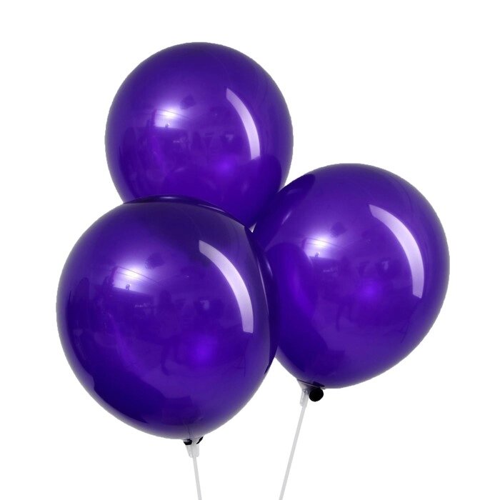Шар латексный 12", пастель, набор 100 шт., цвет фиолетовый от компании Интернет-гипермаркет «MOLL» - фото 1