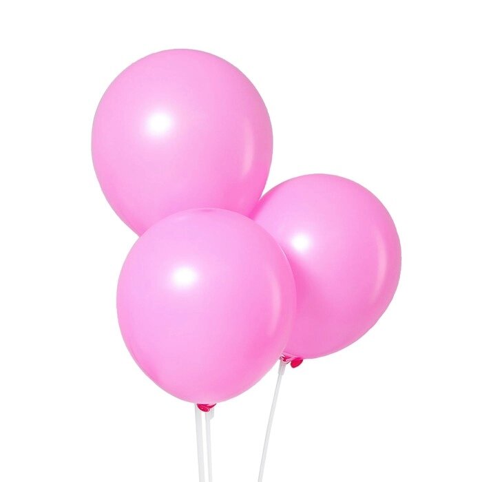Шар латексный 12", пастель, набор 100 шт., цвет розовый от компании Интернет-гипермаркет «MOLL» - фото 1