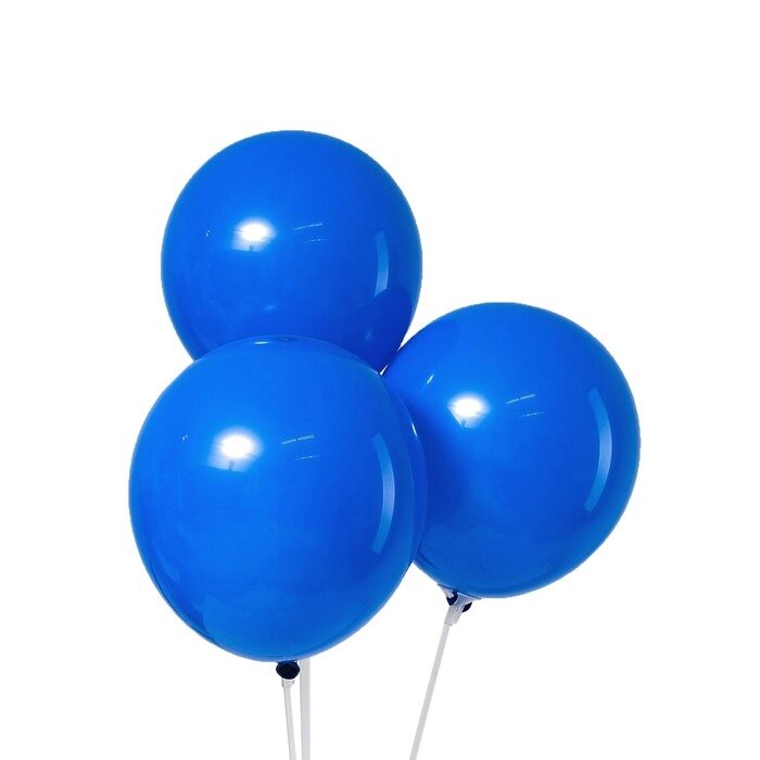 Шар латексный 12", пастель, набор 100 шт., цвет синий от компании Интернет-гипермаркет «MOLL» - фото 1