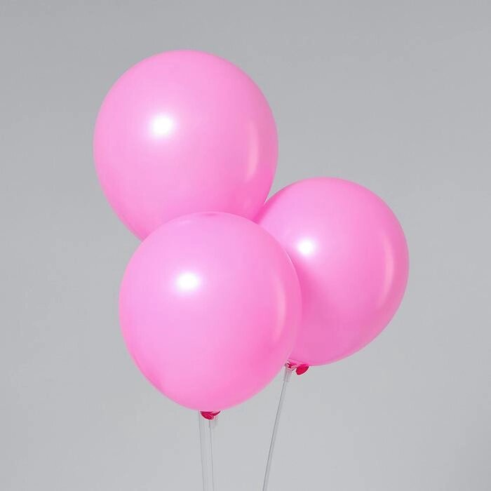 Шар латексный 12", пастель, набор 50 шт., цвет розовый от компании Интернет-гипермаркет «MOLL» - фото 1