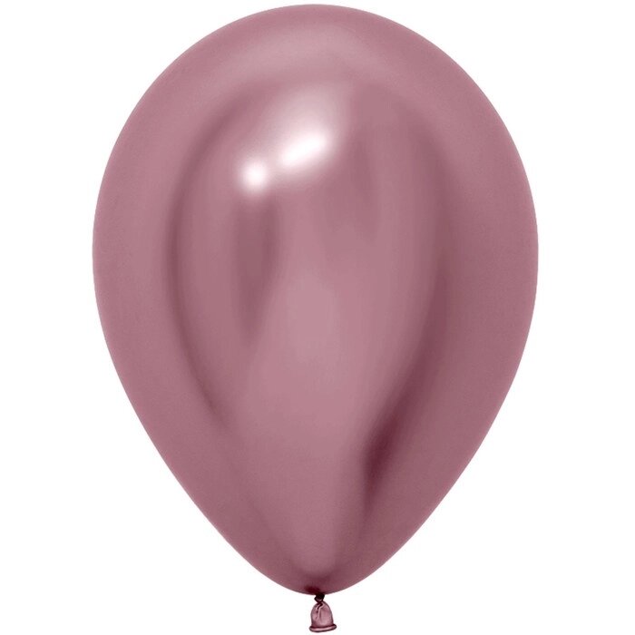 Шар латексный 12" Reflex, розовый, хром, набор 50 шт. от компании Интернет-гипермаркет «MOLL» - фото 1