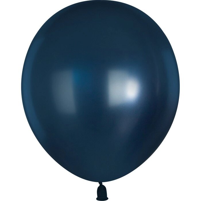 Шар латексный 12" темно-синий, металлик, набор 100 шт. от компании Интернет-гипермаркет «MOLL» - фото 1