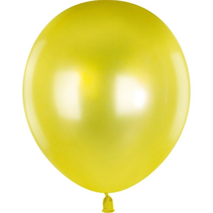 Шар латексный 12" желтый, металлик, набор 100 шт. от компании Интернет-гипермаркет «MOLL» - фото 1